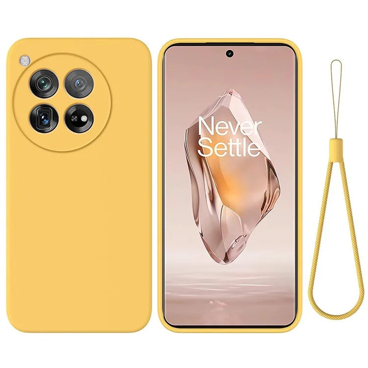 For OnePlus Ace 3 5G / 12R 5G Cell Phone Case Liquid Silicone Anti-Scratch Cover with Soft Lining