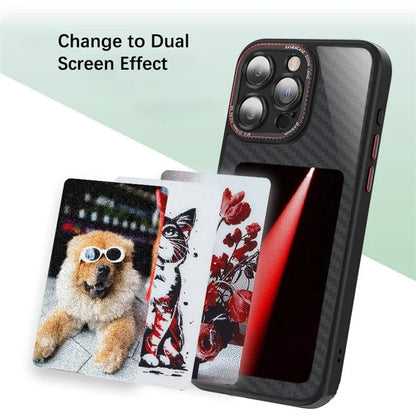 For iPhone 13 Pro Max NFC Customize Pattern Phone Case DIY Pattern Screen Display