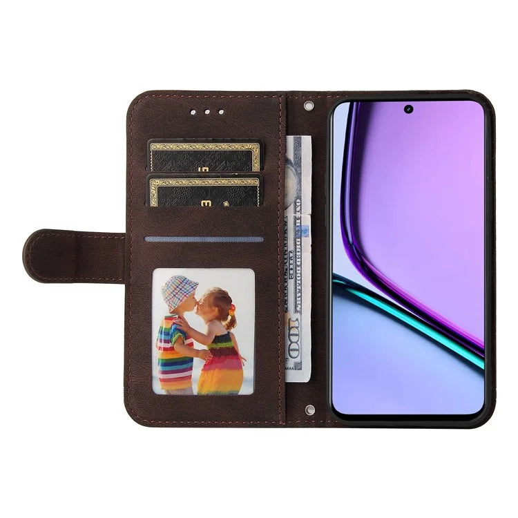 For Realme C67 5G / 11 5G (Taiwan / India) / 11 5G (Global) Magnetic Phone Case PU Leather Skin-Touch Cover