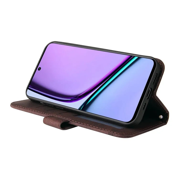 For Realme C67 5G / 11 5G (Taiwan / India) / 11 5G (Global) Magnetic Phone Case PU Leather Skin-Touch Cover