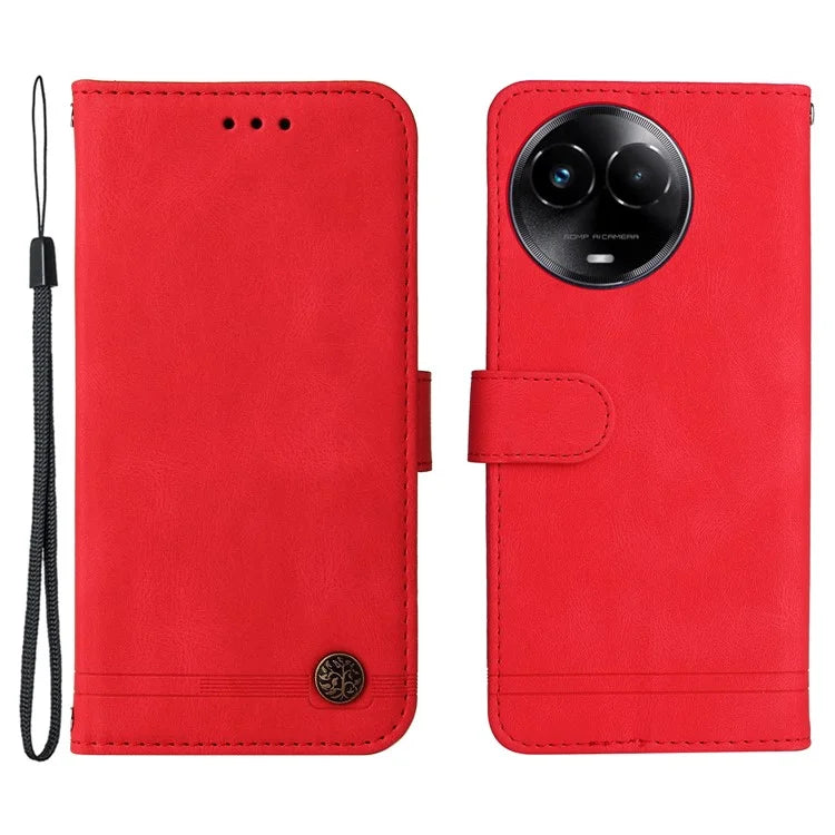 For Realme C67 5G / 11 5G (Taiwan / India) / 11 5G (Global) Magnetic Phone Case PU Leather Skin-Touch Cover