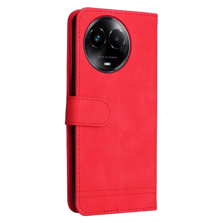 For Realme C67 5G / 11 5G (Taiwan / India) / 11 5G (Global) Magnetic Phone Case PU Leather Skin-Touch Cover
