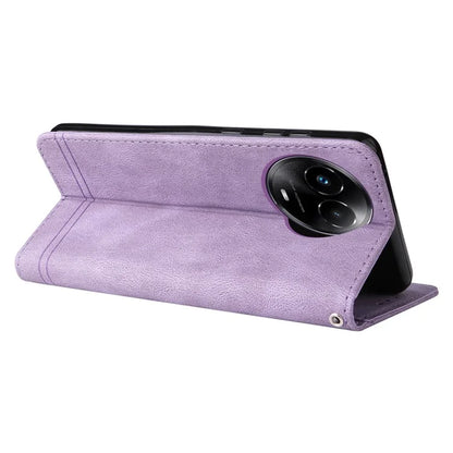 For Realme C67 5G / 11 5G (Taiwan / India) / 11 5G (Global) Magnetic Phone Case PU Leather Skin-Touch Cover