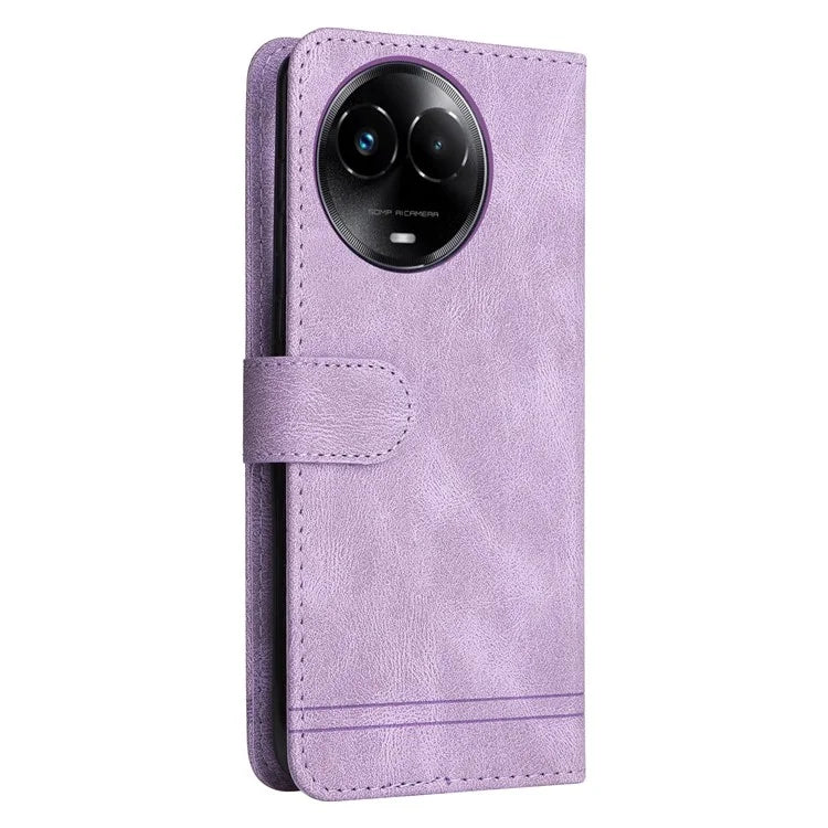For Realme C67 5G / 11 5G (Taiwan / India) / 11 5G (Global) Magnetic Phone Case PU Leather Skin-Touch Cover