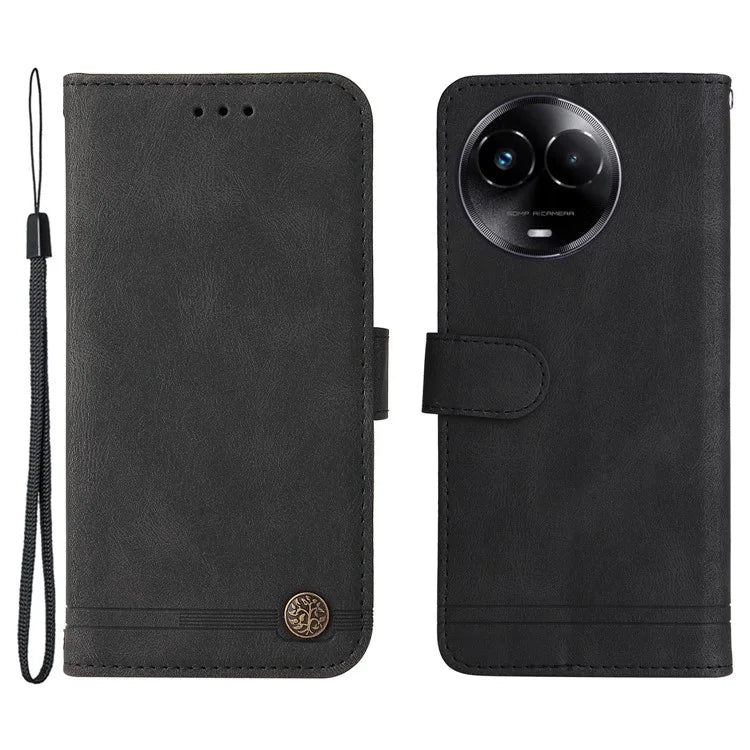For Realme C67 5G / 11 5G (Taiwan / India) / 11 5G (Global) Magnetic Phone Case PU Leather Skin-Touch Cover