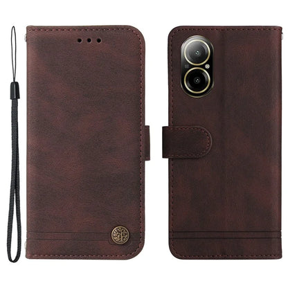 For Realme C67 4G Cell Phone Case Wallet Skin-Touch Feeling Cover