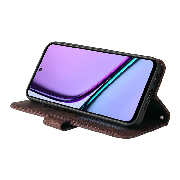 For Realme C67 4G Cell Phone Case Wallet Skin-Touch Feeling Cover
