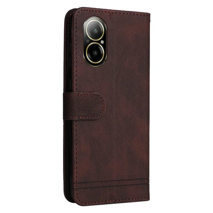 For Realme C67 4G Cell Phone Case Wallet Skin-Touch Feeling Cover