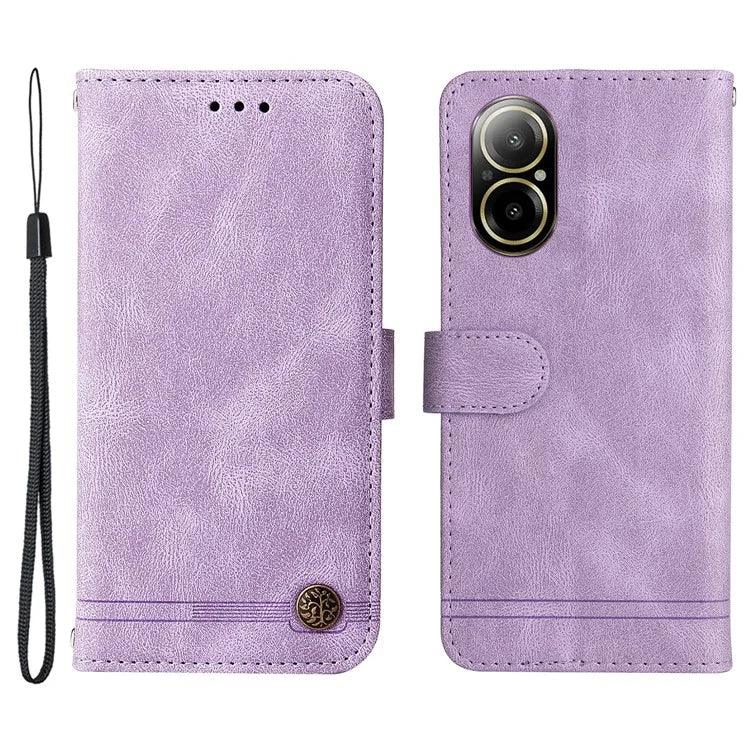 For Realme C67 4G Cell Phone Case Wallet Skin-Touch Feeling Cover