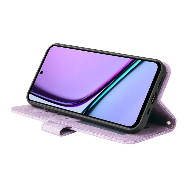 For Realme C67 4G Cell Phone Case Wallet Skin-Touch Feeling Cover