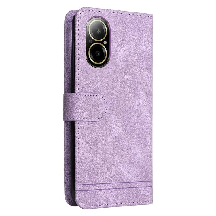 For Realme C67 4G Cell Phone Case Wallet Skin-Touch Feeling Cover