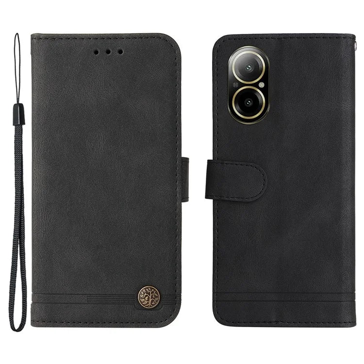 For Realme C67 4G Cell Phone Case Wallet Skin-Touch Feeling Cover