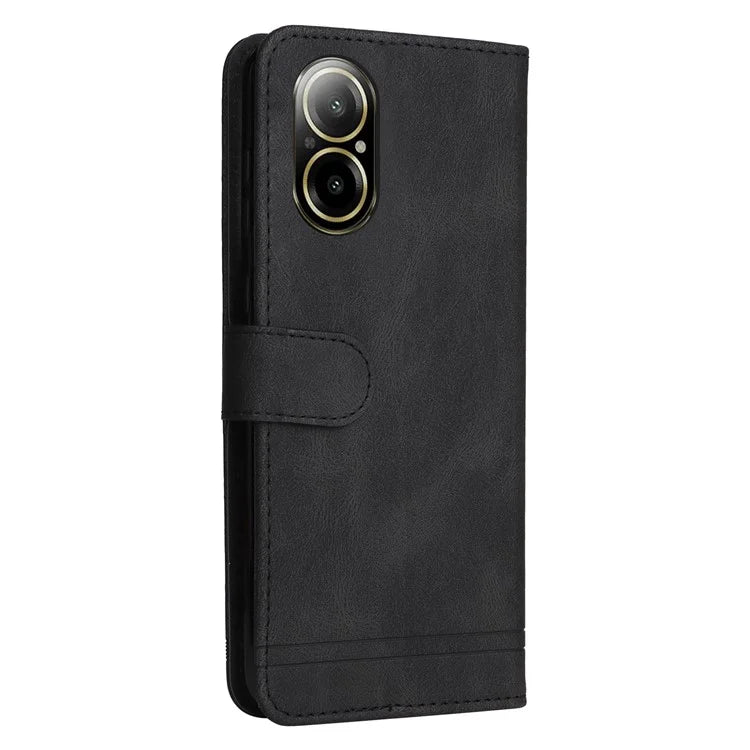 For Realme C67 4G Cell Phone Case Wallet Skin-Touch Feeling Cover
