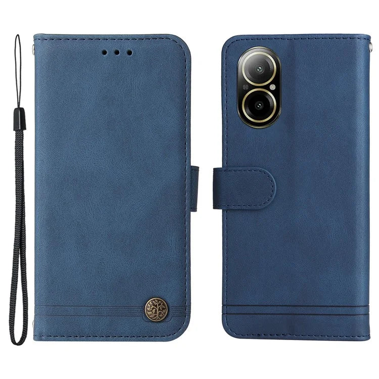 For Realme C67 4G Cell Phone Case Wallet Skin-Touch Feeling Cover
