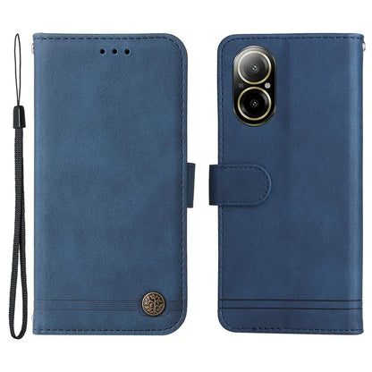 For Realme C67 4G Cell Phone Case Wallet Skin-Touch Feeling Cover