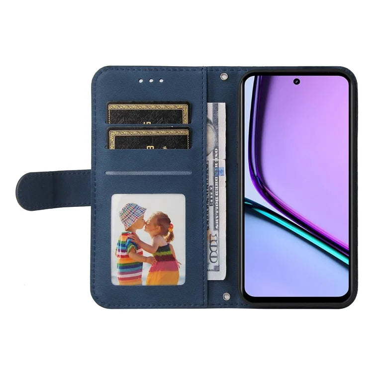 For Realme C67 4G Cell Phone Case Wallet Skin-Touch Feeling Cover