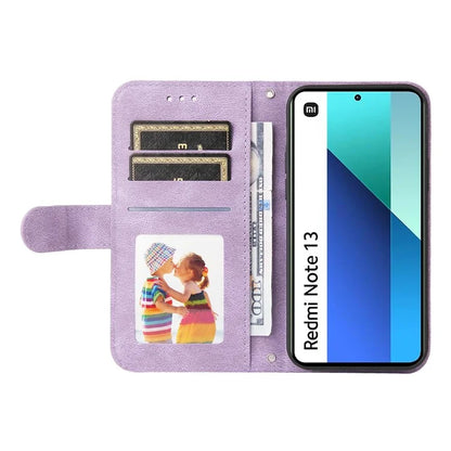 For Xiaomi Redmi Note 13 4G Skin-Feel Leather Case Wallet Stand Phone Cover