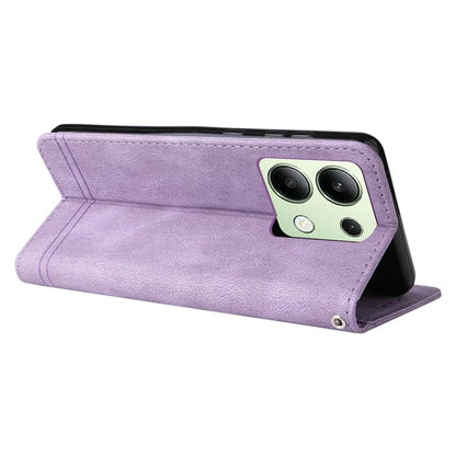 For Xiaomi Redmi Note 13 4G Skin-Feel Leather Case Wallet Stand Phone Cover