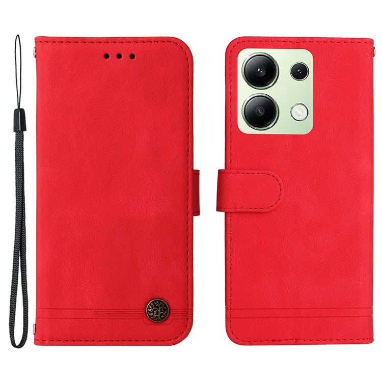 For Xiaomi Redmi Note 13 4G Skin-Feel Leather Case Wallet Stand Phone Cover
