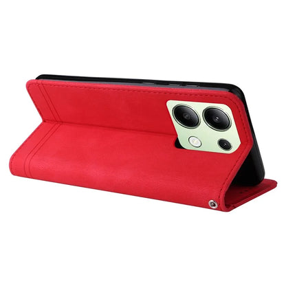 For Xiaomi Redmi Note 13 4G Skin-Feel Leather Case Wallet Stand Phone Cover