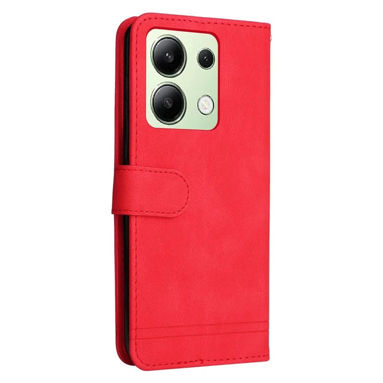 For Xiaomi Redmi Note 13 4G Skin-Feel Leather Case Wallet Stand Phone Cover