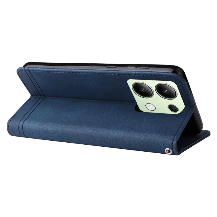 For Xiaomi Redmi Note 13 4G Skin-Feel Leather Case Wallet Stand Phone Cover