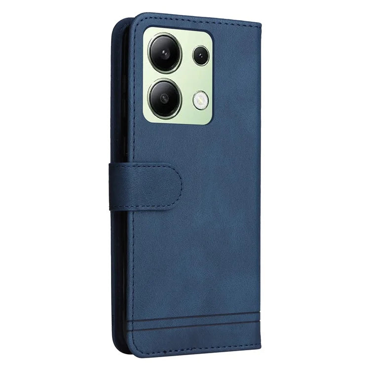 For Xiaomi Redmi Note 13 4G Skin-Feel Leather Case Wallet Stand Phone Cover