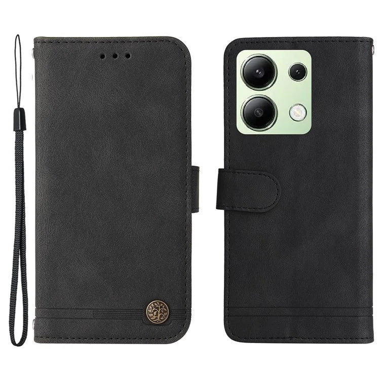 For Xiaomi Redmi Note 13 4G Skin-Feel Leather Case Wallet Stand Phone Cover