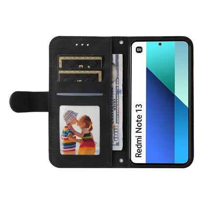 For Xiaomi Redmi Note 13 4G Skin-Feel Leather Case Wallet Stand Phone Cover