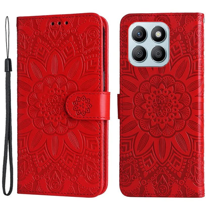 For Honor X8b 4G Wallet Case Imprinted PU Leather Phone Cover