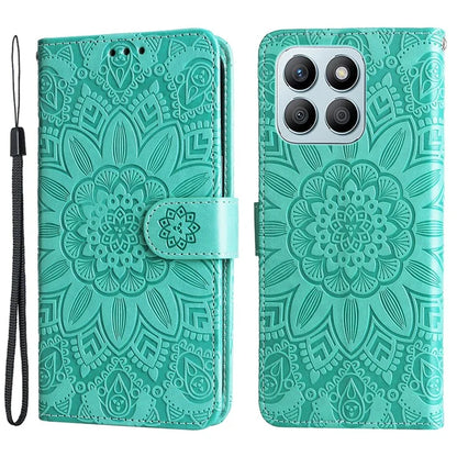 For Honor X8b 4G Wallet Case Imprinted PU Leather Phone Cover