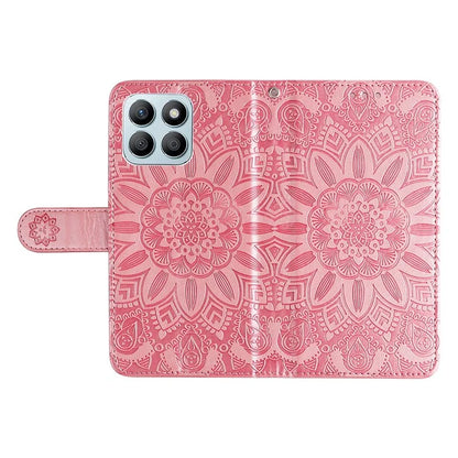 For Honor X8b 4G Wallet Case Imprinted PU Leather Phone Cover