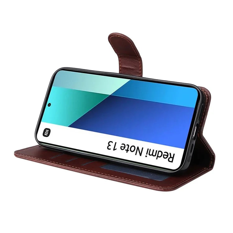 For Xiaomi Redmi Note 13 4G Case PU Leather Cover with Wallet Card Slots