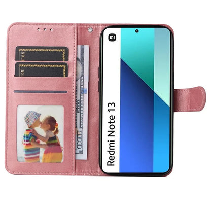 For Xiaomi Redmi Note 13 4G Case PU Leather Cover with Wallet Card Slots