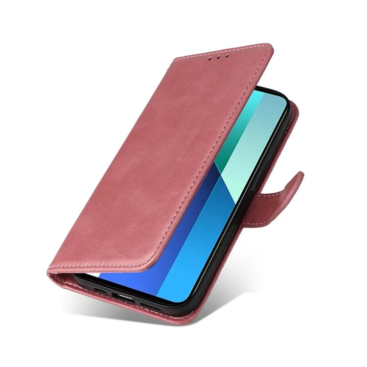 For Xiaomi Redmi Note 13 4G Case PU Leather Cover with Wallet Card Slots