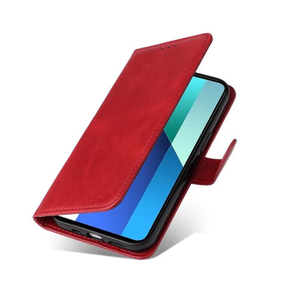 For Xiaomi Redmi Note 13 4G Case PU Leather Cover with Wallet Card Slots