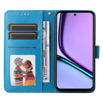 For Realme C67 4G Cell Phone Case Imprinted PU Leather Stand Cover