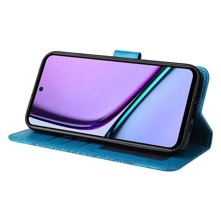 For Realme C67 4G Cell Phone Case Imprinted PU Leather Stand Cover