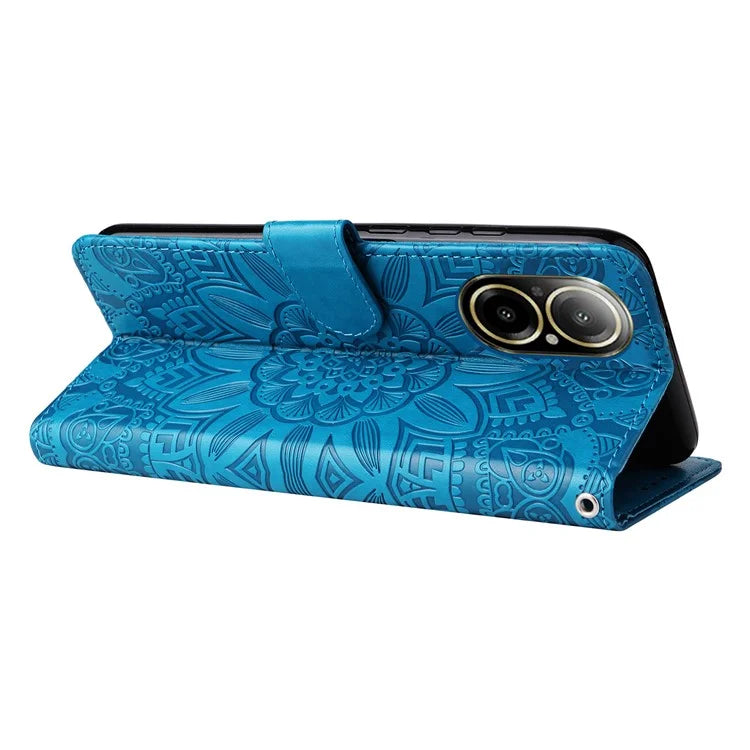 For Realme C67 4G Cell Phone Case Imprinted PU Leather Stand Cover