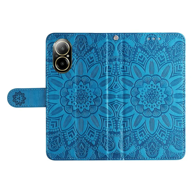 For Realme C67 4G Cell Phone Case Imprinted PU Leather Stand Cover