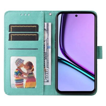 For Realme C67 4G Cell Phone Case Imprinted PU Leather Stand Cover