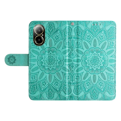 For Realme C67 4G Cell Phone Case Imprinted PU Leather Stand Cover