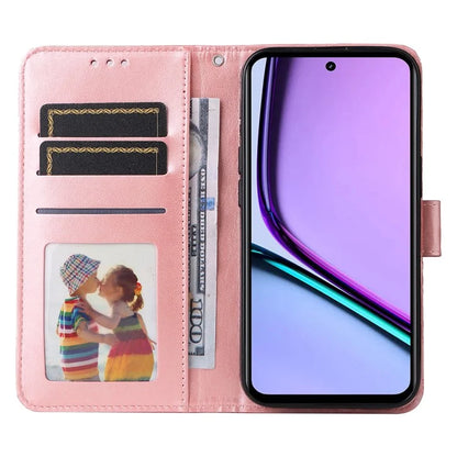 For Realme C67 4G Cell Phone Case Imprinted PU Leather Stand Cover