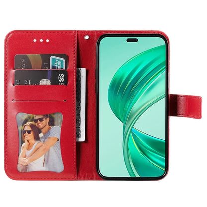 For Honor X8b 4G Case Leather Flower Card Slots Phone Shell