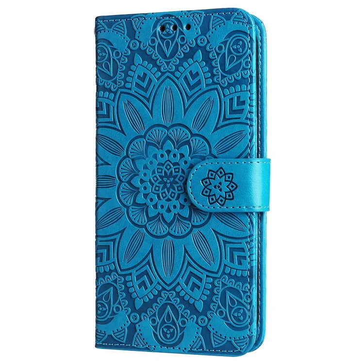For Xiaomi Redmi Note 13 4G Case Wallet Imprinted Phone Cover with Hand Strap