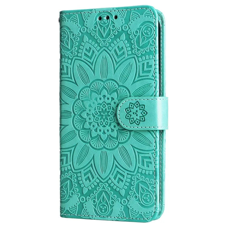 For Xiaomi Redmi Note 13 4G Case Wallet Imprinted Phone Cover with Hand Strap