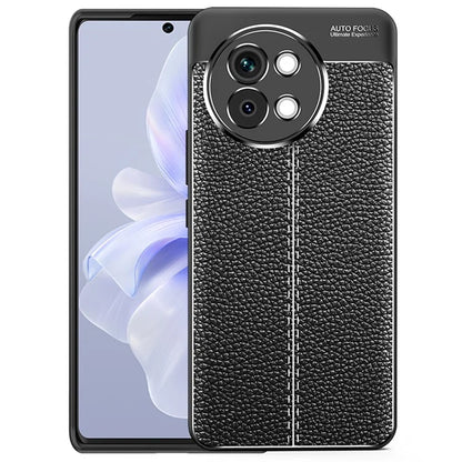 For vivo S18e 5G Soft TPU Case Litchi Texture Protective Phone Cover