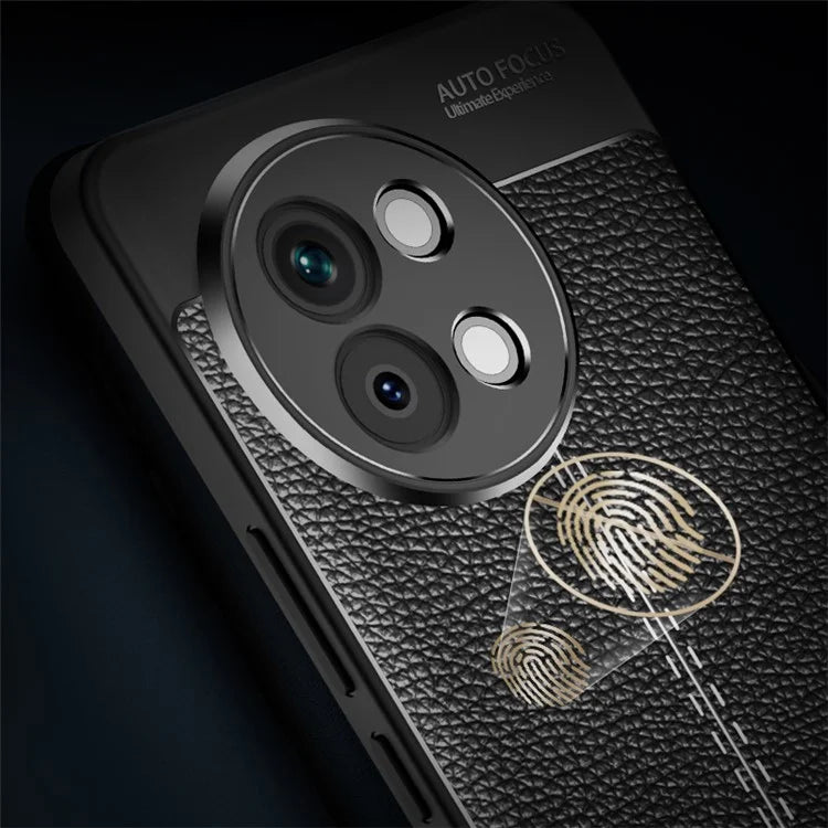 For vivo S18e 5G Soft TPU Case Litchi Texture Protective Phone Cover