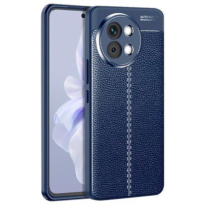 For vivo S18e 5G Soft TPU Case Litchi Texture Protective Phone Cover