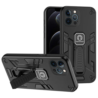 For iPhone 12 Pro Kickstand Phone Case Support Magnetic Car Mount